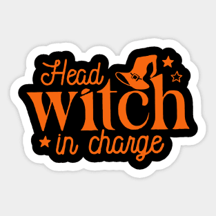 Head Witch in Charge Sticker